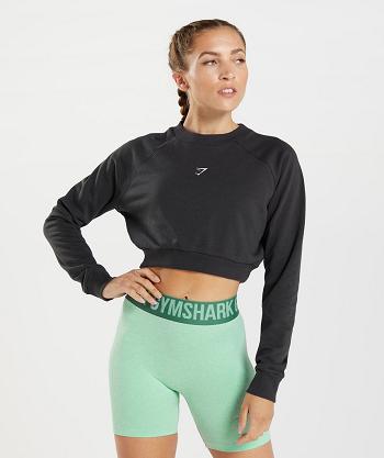 Dámské Accessories Gymshark Tréninková Cropped Svetrové Černé | CZ 3778XYU